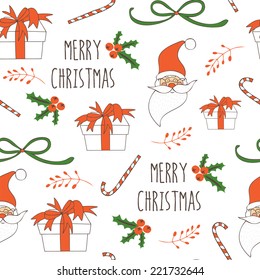 Christmas seamless pattern. Used for wallpaper, pattern fills, web page background,surface textures.