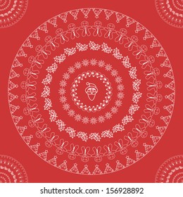 christmas seamless pattern vector