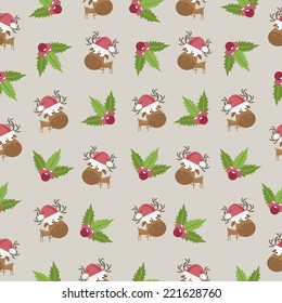 Christmas seamless pattern. vector