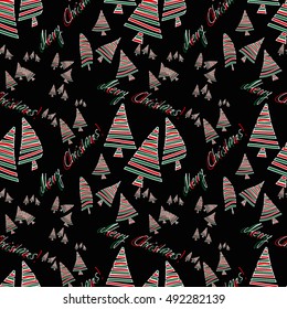 Christmas seamless pattern. Vector Background