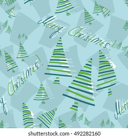 Christmas seamless pattern. Vector Background