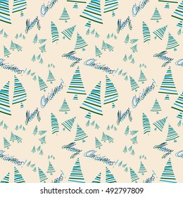 Christmas seamless pattern. Vector Background