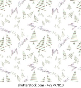 Christmas seamless pattern. Vector Background