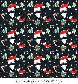 Christmas seamless pattern vector design for Christmas  template