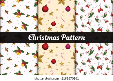 Christmas seamless pattern vector design