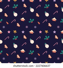 Christmas seamless Pattern vector Design 