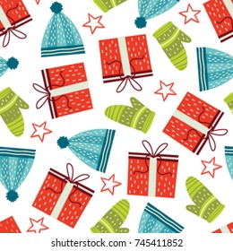 Christmas seamless pattern vector design