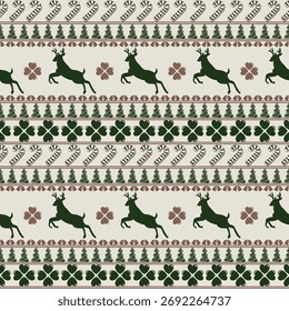 Christmas Seamless and Pattern. Vector illustration design digital file download for print, printable, wallpaper, background, decoration, traditional, texture, textile and many projects.