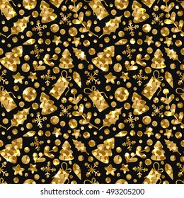 Christmas Seamless Pattern. Vector Illustration.
