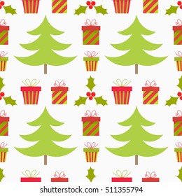 Christmas seamless pattern. Vector illustration