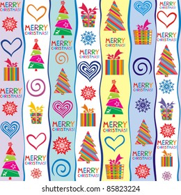 christmas seamless pattern. Vector Illustration