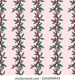 Christmas Seamless Pattern - Vetor Illustrator Digital file Baixar para impressão, imprimível, papel de parede, fundo, decoração, capa de livro, wrapper presente e muitos projetos.