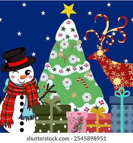 Christmas Seamless Pattern - Vetor Illustrator Digital file Baixar para impressão, imprimível, papel de parede, fundo, decoração, capa de livro, wrapper presente e muitos projetos.