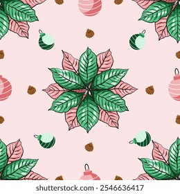 Christmas Seamless Pattern. Vector Illustrator Digital file Download for print, printable, wallpaper, background, decoration, gift wrapper and many projects.