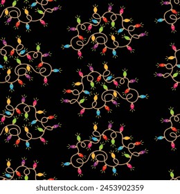 Christmas seamless pattern vector image or clipart for background or project