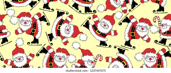 Christmas Seamless Pattern Vintage Background