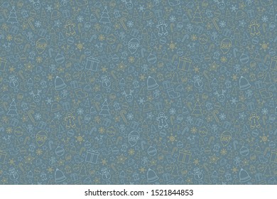 Christmas seamless pattern. Wallpaper concept. Vector