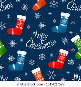 Christmas seamless pattern for wallpaper, wrapping, fabric,invitation, greeting card, banner,   vector illustration. 