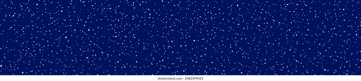 Navidades patrón sin fisuras con copos de nieve aislados blancos para tarjetas, volantes, póster, Anuncio. Nevada en el cielo nocturno. Ilustración de invierno de Festiva. ¡Felices Navidades! ¡Feliz Año Nuevo!