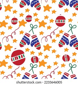 Patrón de Navidad sin fisuras. Diseño ininterrumpido de invierno