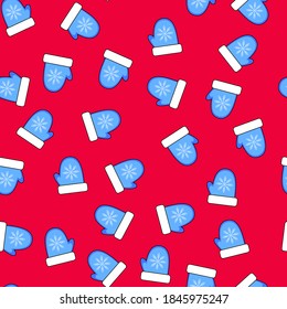Patrón de Navidad sin fisuras. El invierno imita un fondo rojo. Diseño de papel envuelto.