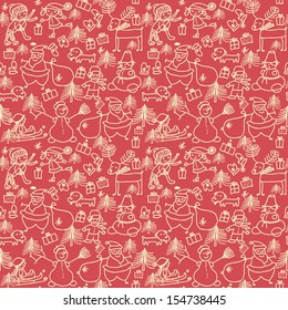 christmas seamless pattern for wrapping paper or invitation card ,