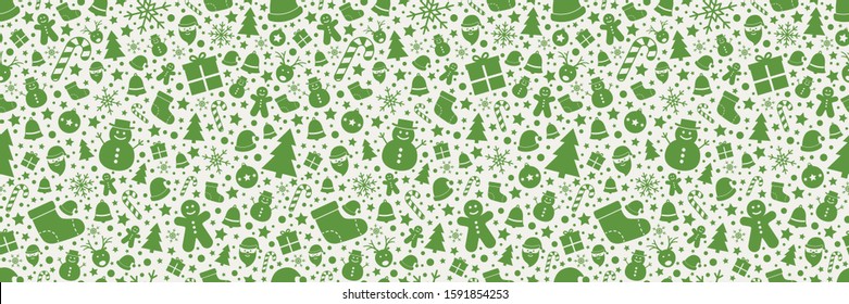 Christmas seamless pattern. Wrapping paper concept. Vector