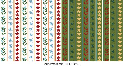 Christmas seamless pattern for wrapping paper, tablecloth, textile and any kind of surfaces. 