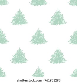 Christmas seamless pattern. Xmas eve doodle style background