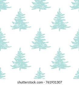 Christmas seamless pattern. Xmas eve doodle style background