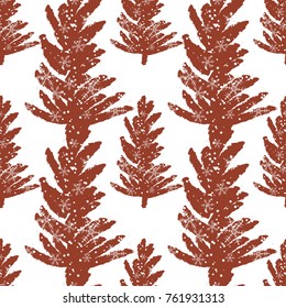 Christmas seamless pattern. Xmas eve doodle style background