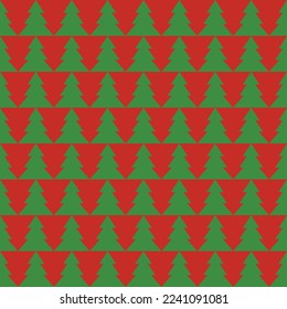 Patrón de Navidad sin fisuras. Navidad, antecedentes de Año Nuevo. Vector. Textura sin fin con presente, árbol de Navidad. Impresión para envolver papel textil web. Ilustración verde roja
