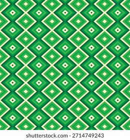 Navidades sin patrón. Textura a cuadros de Navidad con línea de oro, forma de patrón abstracto de diamante geométrico de argyle verde. Envoltura de Navidades. Ilustración vectorial.
