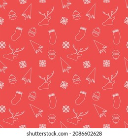 Christmas seamless pattern. you can use it for wrapping paper.