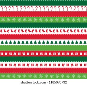 Christmas seamless patterns. Endless texture for wallpaper, web page background, wrapping paper and etc.
