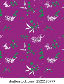 Christmas seamless patterns set, winter wallpapers, festive  new year wrapping paper design