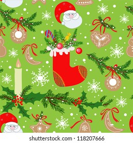 Christmas seamless pattern.Seamless pattern can be used for wallpaper, pattern fills, web page background,surface textures.