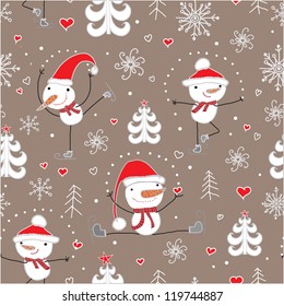 Christmas seamless pattern.Seamless pattern can be used for wallpaper, pattern fills, web page background,surface textures.