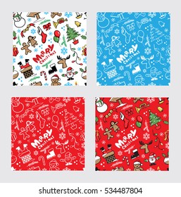 christmas seamless  set Background