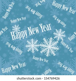 Christmas seamless with snowflakes