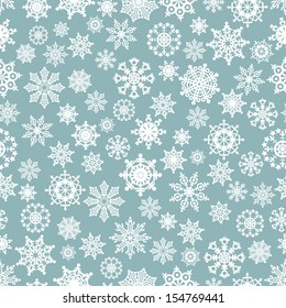 Christmas seamless with snowflakes