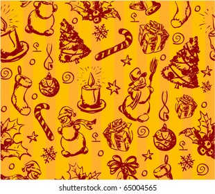Christmas seamless texture.