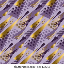 Christmas seamless triangle modern pattern. violet color background geometry arrow seamless geometry modern fabric sample. geometric pattern swatch vector illustration
