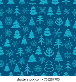 Fondo vectorial de Navidad impecable. Feliz Navidad y feliz patrón de año nuevo