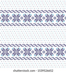 Christmas seamless vector knitted pattern 