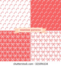 Christmas seamless vector pattern set