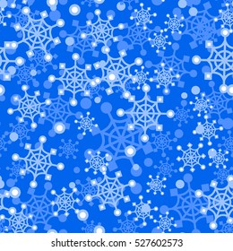 Christmas seamless vector pattern.Background with symbols holiday and icons of family celebration elements.Winter seasonal wrapping paper, wallpaper, fabric, textile, backdrop design.Vector clip art