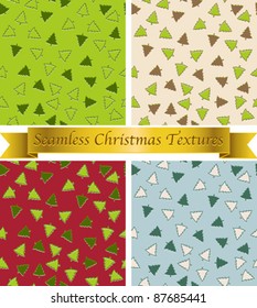 Christmas seamless vintage patterns - vector