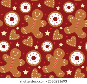 Christmas season cartoom pattern design