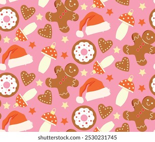 Christmas season cartoom pattern design